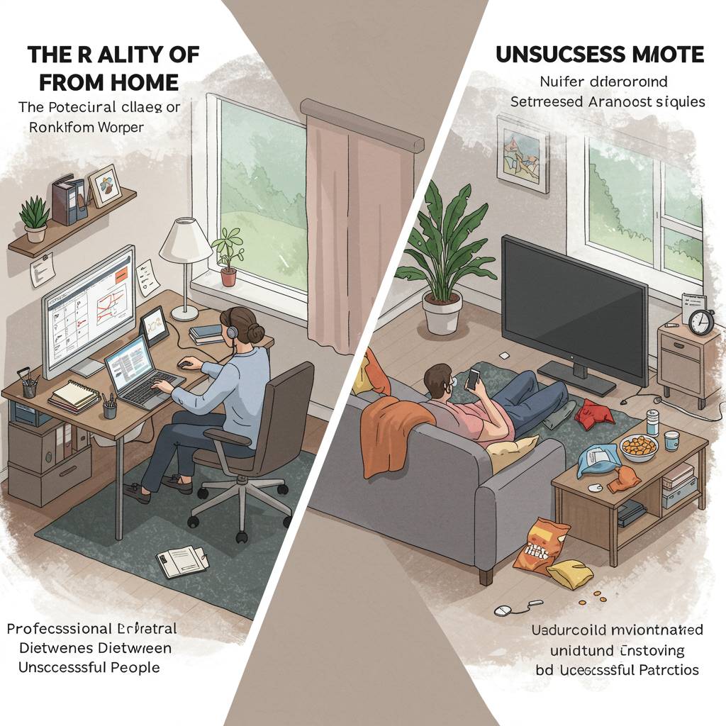 在宅ワークのリアル：成功者と失敗者の決定的な違い